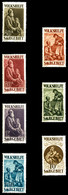 ** N°125/31, Série Oeuvres Populaires De 1929, Les 7 Valeurs TTB (certificat)  Qualité: **  Cote: 1220 Euros - Unused Stamps