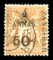 O N°36a, 5 Et 50c Sur 4 A, Type II. TB  Qualité: O  Cote: 1300 Euros - Unused Stamps