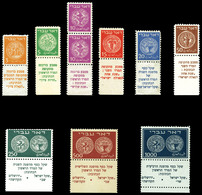 ** N°1/9, Série Tabs Complets. SUPERBE. R.R. (signé Calves/certificats)  Qualité: **  Cote: 14000 Euros - Unused Stamps (with Tabs)