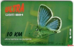 Bosnia Post Sarajevo - ULTRA PREPAID CARD (recharge) PTT BIH 10 KM - Bosnië