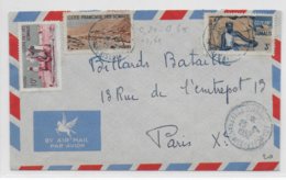 COTE DES SOMALIS - 1952 - ENVELOPPE Par AVION De DJIBOUTI => PARIS - Storia Postale