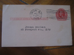 TAUNTON Bristol Massachusetts MA 1933 City Taunton Philatelists UX23 PC15 Postal Stationery Card USA - 1921-40