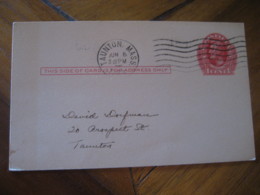 TAUNTON Bristol Massachusetts MA 1934 City Taunton Philatelists UX23 PC15 Postal Stationery Card USA - 1921-40