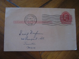 HIGHTSTOWN Mercer New Jersey NJ 1935 To Taunton Massachusetts MA UX23 PC15 Postal Stationery Card USA - 1921-40