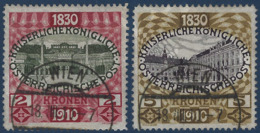 Autriche 1910 N°133/134 Oblitérés TTB - Gebraucht