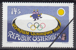 Specimen, Austria Sc1748 1998 Nagano Winter Olympics, Jeux Olympiques - Hiver 1998: Nagano