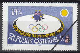 Specimen, Austria Sc1748 1998 Nagano Winter Olympics, Jeux Olympiques - Winter 1998: Nagano