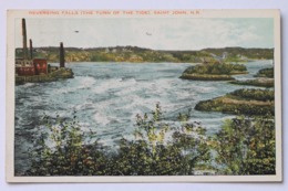 Reversing Falls, Turn Of The Tide, Saint John, N.B. Canada W/ 2 Cents King George V Stamp - St. John