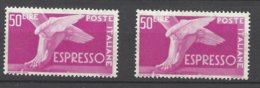 Italie  Lettre Express N° 31A  Et  38   Neufs * * TB = MNH VF    - Express Mail