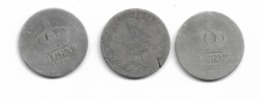 Lot De 3 Pièces De 50 Centimes Napoléon III - 50 Centimes