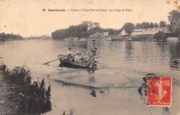 Thème.  Métier.   Pêche A La Ligne :    92   Courbevoie    Pêche A L'épervier         (Voir Scan) - Fischerei