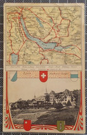 H446) Zurich Suisse Switzerland Map Carte WALDHAUS DOLDER (peite Dechirure Dans La Marge) - Wald