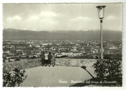 5240 "TORINO-PANORAMA DAL PARCO DI CAVORETTO "ANIMATA-CART. POST. OR. NON SPED. - Panoramische Zichten, Meerdere Zichten