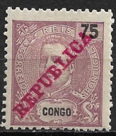 Portuguese Congo – 1911 King Carlos Overprinted REPUBLICA - Congo Portugais