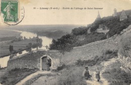 CPA 78 LIMAY ENTREE DE L ABBAYE DE SAINT SAUVEUR - Limay