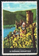 Viñeta Turistica RENANIA Romantica (Rheinland Pfalz), Germany. Label, Cinderella Tourism ** - R- & V- Labels