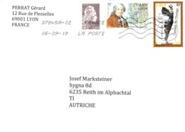 Auslands - Brief Von 69001 Lyon Mit € 1,32 Mischfrankatur 2019 - 2018-2023 Marianne L'Engagée