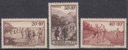 France 1937 Yvert#345-347 Mint Hinged (avec Charnieres) - Ungebraucht