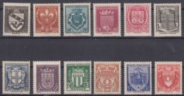 France 1941 Yvert#526-537 Mint Hinged (avec Charnieres) - Nuovi