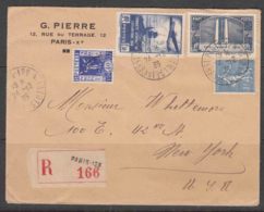 France 1936 Nice Cover (lettre) To USA (New York) - Covers & Documents