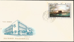 V) 1972 CARIBBEAN, VIII SERIES, PAINTINGS IN THE NATIONAL MUSEUM, ESTEBAN CHARTRANO, TORREON DE LA CHORRERA, WITH SLOGAN - Cartas & Documentos