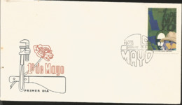 V) 1972 CARIBBEAN, LABOR DAY, WITH SLOGAN CANCELATION IN BLACK, FDC - Storia Postale