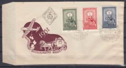 Hungary 1951 Mi#1201-1203 FDC Cover - Briefe U. Dokumente