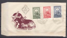 Hungary 1951 Mi#1201-1203 FDC Cover - Brieven En Documenten