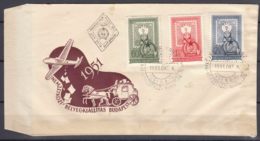 Hungary 1951 Mi#1201-1203 FDC Cover - Lettres & Documents