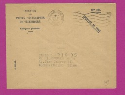 FRANCE Lettre CHEQUE POSTAUX PARIS 1944 - Mechanical Postmarks (Other)