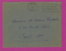 FRANCE Lettre LILLE UN BON DE SOUTIEN 1942 - 1921-1960: Période Moderne