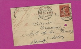 FRANCE Lettre TYPE ENTIERS SEMEUSE Obl SAINT CANNAT 1911 - 1877-1920: Semi Modern Period