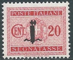 1944 RSI SEGNATASSE 20 CENT MNH ** - RB6-3 - Taxe