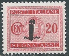 1944 RSI SEGNATASSE 20 CENT MNH ** - RB6-4 - Portomarken