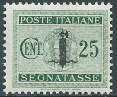 1944 RSI SEGNATASSE 25 CENT MNH ** - RB6-2 - Impuestos