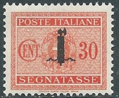 1944 RSI SEGNATASSE 30 CENT MNH ** - RB6 - Taxe