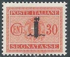 1944 RSI SEGNATASSE 30 CENT MNH ** - RB6-2 - Portomarken