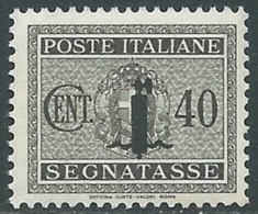 1944 RSI SEGNATASSE 40 CENT MNH ** - RB6-2 - Taxe