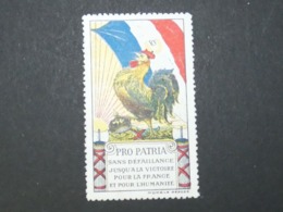 France Vignette Patriotique Pro Patria   Guerre 14-18  Type Delandre - Vignettes Militaires