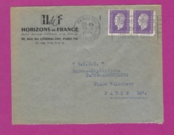 FRANCE Lettre TYPE DULAC Obl PARIS VIII - 1921-1960: Modern Period