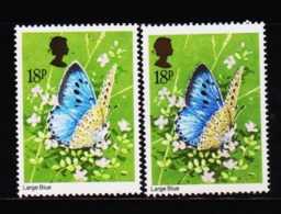 GB UK 18P BUTTERFLY STAMP ERROR QUEEN GOLDEN HEAD SHIFTED MINT NH STAMPS RARE $$ - Errors, Freaks & Oddities (EFOs