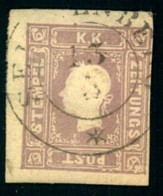 1859, (1,05 Kr.) Lila Zeitungsmarke  Sauber Gestempelt Mit Drei Breiten Rändern. Michel Nr. 17b -  400 - Gebraucht