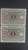 Germany 1920: 2 X 1 Mark - Bundeskassenschein