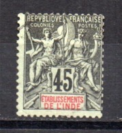 Sello Nº 18  India Francesa - Used Stamps
