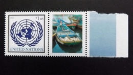 UNO-New York 1283 **/mnh, Grußmarke: Seerecht - Neufs