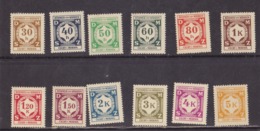 Bohemia & Moravia M: 1 - 12** - Unused Stamps