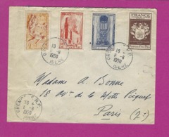 FRANCE Lettre  Obl De GRENOBLE ISERE 1950 - 1921-1960: Modern Tijdperk