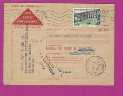 FRANCE Carte De Contre Remboursement Refusée Avec Retour Envoyeur 3102 De REILLANE Basse Alpes - 1921-1960: Moderne