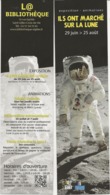 2 MARQUE- PAGES -THEME "ILS ONT MARCHE SUR LA LUNE " EXPO  ST GILLES CROIX DE VIE - Lesezeichen