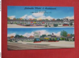 Palmetto Motel & Restaurant  South Carolina > Orangeburg     Ref 3618 - Orangeburg